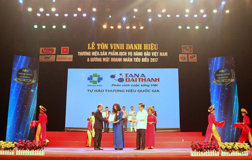 Tân Á Đại Thành: Top 10 'Thương hiệu, Sản phẩm, Dịch vụ hàng đầu Việt Nam' 